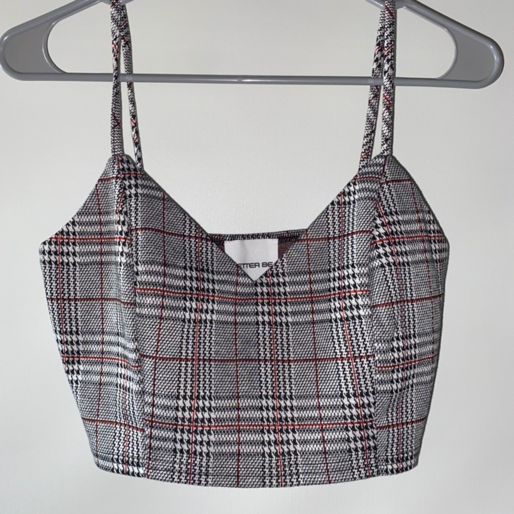 super cute plaid top